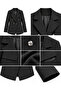Wide Collar Blazer Jacket - 3