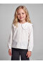 Ecru Embroidered Baby Collar Girl's Shirt