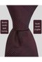 Black Striped Burgundy Silk Tie – 8 cm Wide - 2
