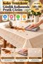 Cream 140X180 cm Lace Look Pvc Tablecloth Liquid Proof Wipeable Kitchen Table Cover Luxury - 6