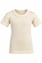 Children's Unisex Wool Undershirt Short Sleeve Thermal Underwear Interlock Knit Winter 1-10 Years