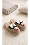 Women's Plush, Soft, Winter House Slippers with Penguin Figure - 2