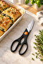 Multi-Purpose Kitchen Scissors Black – Stainless Steel Serrated Blade, Bottle Opening and Gripping Section - 6