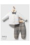 Baby Boy 3-Piece Plaid Pants Set with Bow Tie - 3