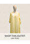 Women's Natural Linen Sleeveless Dress & Silk Blend Tassel Detailed Long Kimono Jacket Set - 2