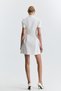 Pleated Sleeve Mini Dress - 5
