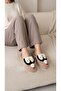 Women's Plush, Soft, Winter House Slippers with Penguin Figure - 4