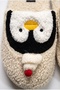 Women's Plush, Soft, Winter House Slippers with Penguin Figure - 6