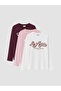Rmz Gi̇yi̇m Farkiyla 3-Pack Zero Roba Collar Girls' T-Shirt