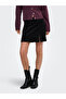 Onlflora Hw Cord Short Velvet Black Women's Skirt 15382096