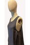 Women's Natural Linen Sleeveless Dress & Silk Blend Tassel Detailed Long Kimono Jacket Set - 5