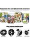 Bike Training Wheels Mute Flash Wheels with Adjustable Heavy Duty Bicycle Stabilizer Mounted Kit Com - 3