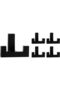 مجموعة من 5 خطافات للملابس، خطافات حائطية، خطافات معدنية اللون للتعليق على الحائط لتعليق الملابس