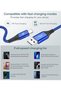 كابل شحن USB-C [عبوة من قطعتين، 1 متر]، سلك شحن سريع من النوع C لهواتف آيفون 16 و15 برو ماكس - 7