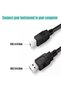 كابل طابعة من USB-A إلى USB-B، عالي السرعة، كابل متين لتوصيل أجهزة الكمبيوتر بالطابعات والمسح الضوئي - 5