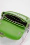 Women's Hand and Shoulder Bag with Pistachio Green Heart Accessories and Beaded Strap Detail - 3