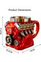 كوب قهوة على شكل محرك V8، كوب قهوة مخصص، كوب قهوة إبداعي على شكل محرك سيارة كهدية لمحبي السيارات (V8) - 8