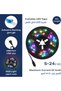 شريط إضاءة LED بطول 2 متر - إضاءة RGB مع جهاز تحكم عن بعد - إضاءة خلفية مرنة لاصقة قابلة للتعديل - 2