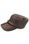 Genuine Leather Castro Model Hat with Earflaps and Fur Inside - 3