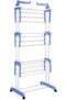 Foldable 3 Tier Clothes Drying Rack (Blue) - 3