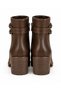 Women's Trendy Fashionable Stone Buckle Ankle Boots with Zipper, Thick Heeled, Daily Comfortable and Stylish Boots - 6