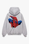 Amazing Printed Light Gray Oversize Unisex Hoodie