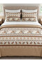 Kanaviçe Brown Premium Double Duvet Cover Set with 4 Pillowcases |   Elasticized Sheet - 3