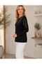 Women's Stoned Blouse Black Color - 2