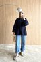 Women's Stone Detailed Balloon Sleeve Lined Design Trench Coat - 3