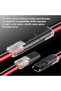 موصلات أسلاك منخفضة الجهد ذات دبوسين، 16 قطعة، نايلون، دبوس، 18-22 AWG - 5