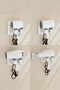 Adhesive Wall Mount Hair Dryer Hanger - Bathroom Organizer with Cable Holder - 3