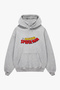 Amazing Printed Light Gray Oversize Unisex Hoodie - 2