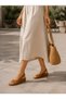 Ergonomic Sole Women's Sandals, Comfortable Summer Sandals with Velcro and Cross Straps - 3