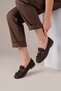 Novan Pre-Crocheted Tassel Detail Women's Daily Shoes Brown - 2