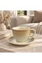 Ceramic Cup and Saucer Set Cream Beige - 300ml - 4