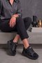 Lorven Imported Special Series Hidden Padded Women's Sports Shoes Black - 3