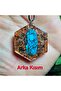 Turquoise Stone - Rutil Quartz Crystal Orgonite Necklace - 4 - (Only Hand Made) - 6