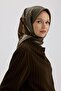 Twill Silk Scarf 53007 Dark Khaki Brown