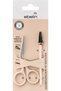 Eyebrow scissors with brush, various models, 2 pcs - 2