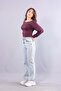 6895 (n-2653) boat neck bat sleeve blouse - 5