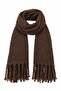 Puff Scarf Shawl Shoulder Shawl - Curled Scarf Shawl - Puffy Cherry Soft Shoulder Shawl Brown