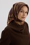 Sura Silk Scarf 53007 Coffee Tile