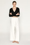 Undea Women's Soft and Flexible Fabric Loose and Comfortable Fit Ecru Sweatpants - 2
