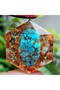 Turquoise Stone - Rutil Quartz Crystal Orgonite Necklace - 3 - (Only Hand Made)