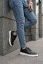 Pavlo black men's leather shoes - 4