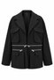Zipper Detailed Jacket and Pants Set - 3