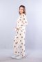 27019 milan soft shirt collar teddy bear pattern pajama set - 2