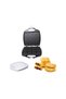12-Cup Cookie Maker 1400W Non-Stick Plates Cool-Touch Handle Easy Cleaning Electric Biscuit Maker - 5