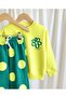 New Season Balloon Polka Dot Pants and Sweatshirt Girls' Top and Bottom Set - 4