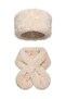 Premium Women's Faux Fur Hat and Plush Scarf Set - Soft Textured Lined Winter Hat and Scarf Set - 4
